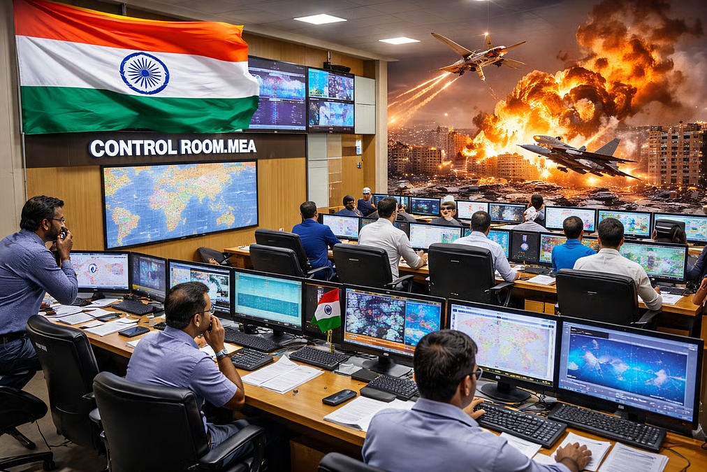 भारत सरकार ने पश्चिम एशिया-खाड़ी क्षेत्र के लिए विशेष कंट्रोल रूम स्थापित किया
