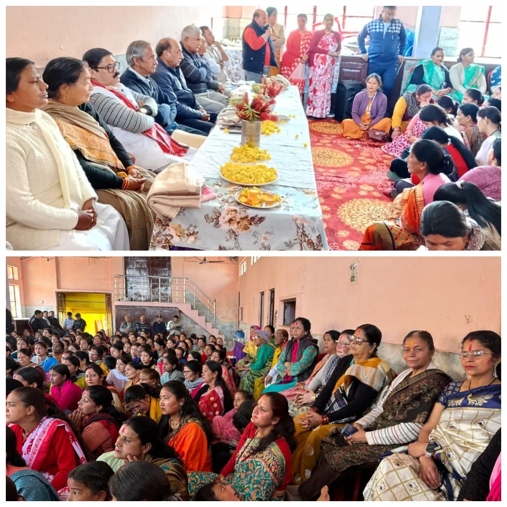 पंचेश्वर महादेव मंदिर में महिला सम्मान समारोह आयोजित