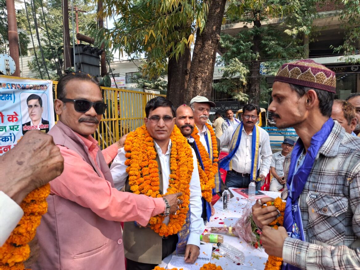 हल्द्वानी में नव नियुक्त प्रदेश अध्यक्ष लेखराज गौतम का भव्य स्वागत