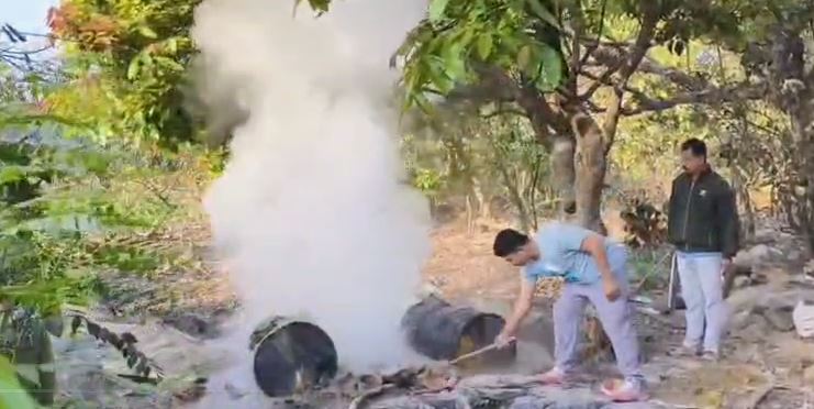 सितारगंज में अवैध शराब के खिलाफ बड़ा अभियान