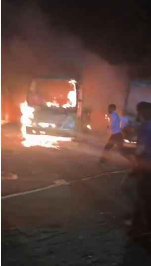 हरिद्वार में स्कूल बसों में लगी आग, अफरा-तफरी