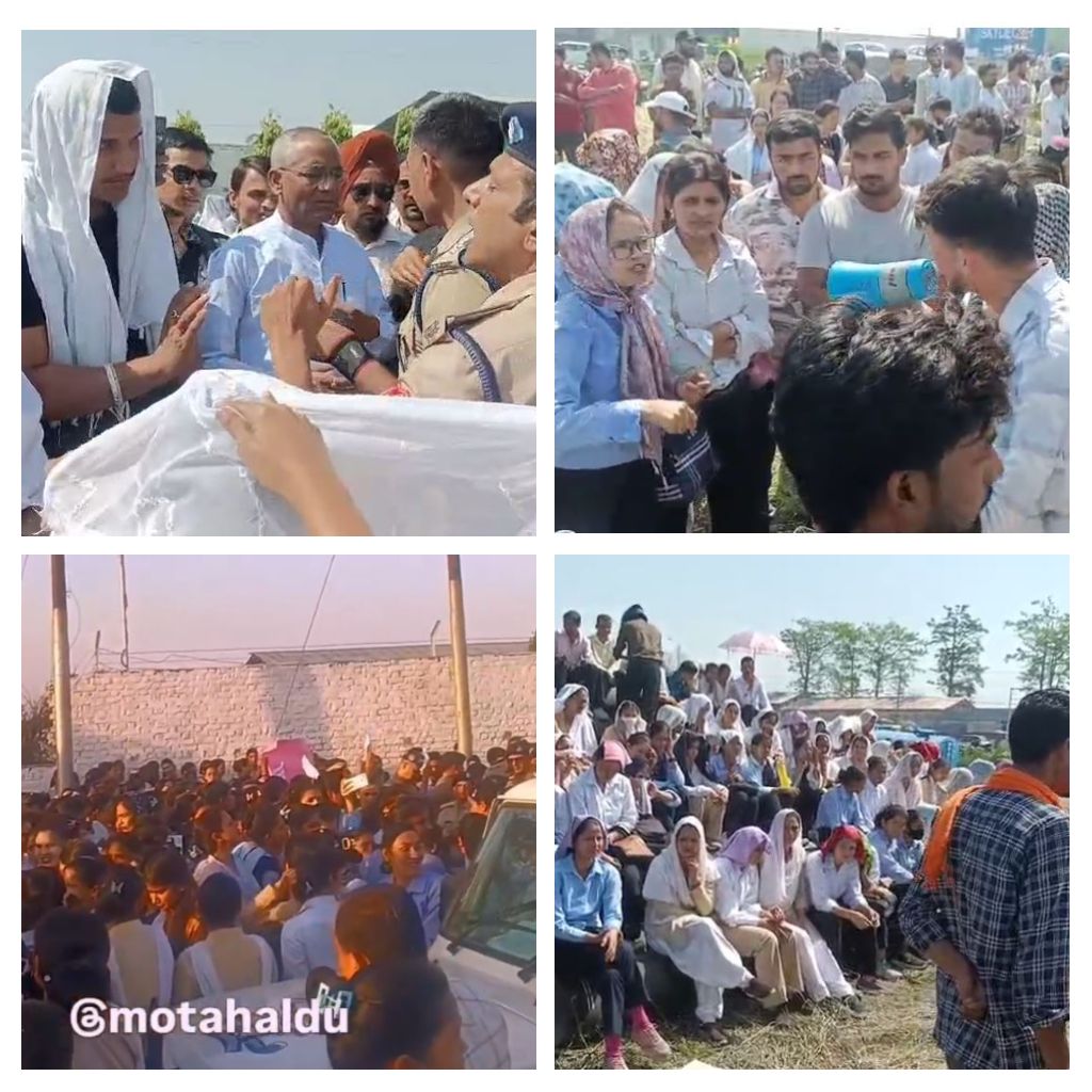 मोटाहल्दू में मदरसन कर्मचारियों की हड़ताल, वेतन बढ़ाने की मांग तेज