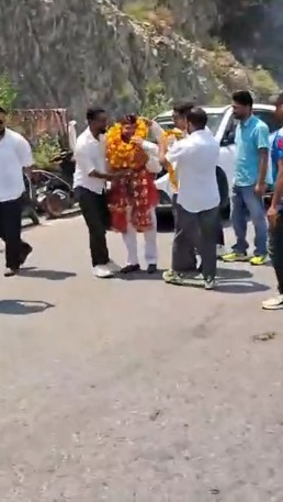 पिथौरागढ़ में दायित्वधारी गोविंद सिंह पिलख्वाल का भव्य स्वागत