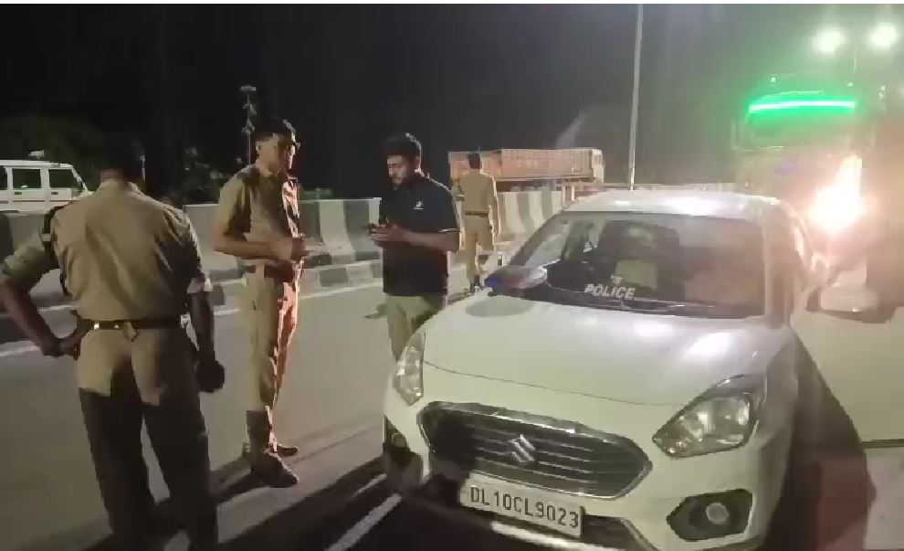 वीआईपी नंबर और पुलिस स्टिकर लगी कार सीज, चालक बताता रहा खुद को अफसर का बेटा