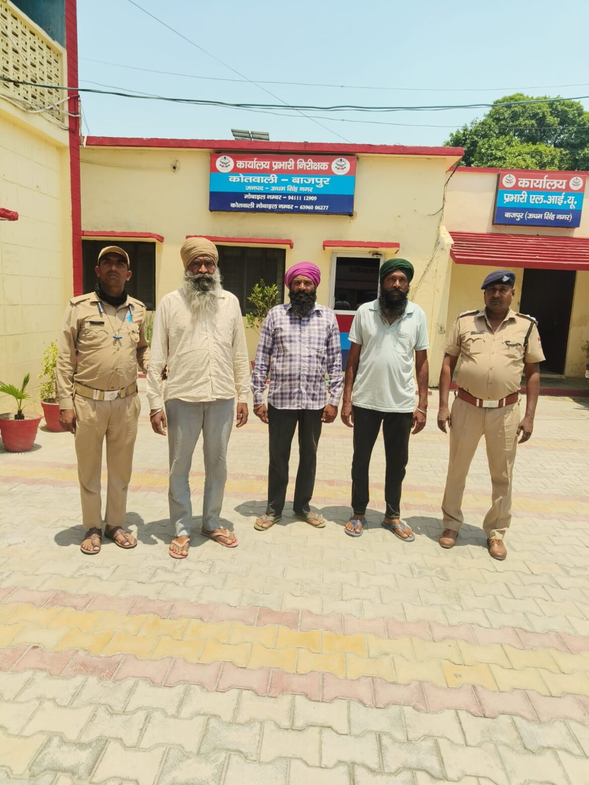 ऑपरेशन प्रहार के तहत बाजपुर पुलिस की कार्रवाई, तीन लोग शांति भंग में गिरफ्तार
