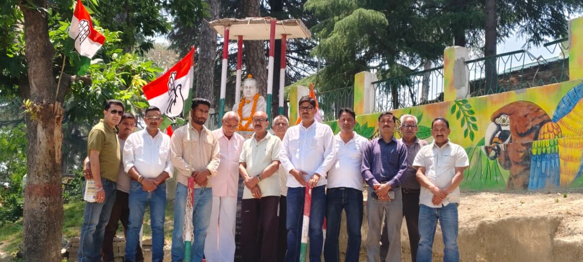 राजीव गांधी की पुण्यतिथि पर कांग्रेस की श्रद्धांजलि सभा, खंडूरी को भी दी गई श्रद्धांजलि