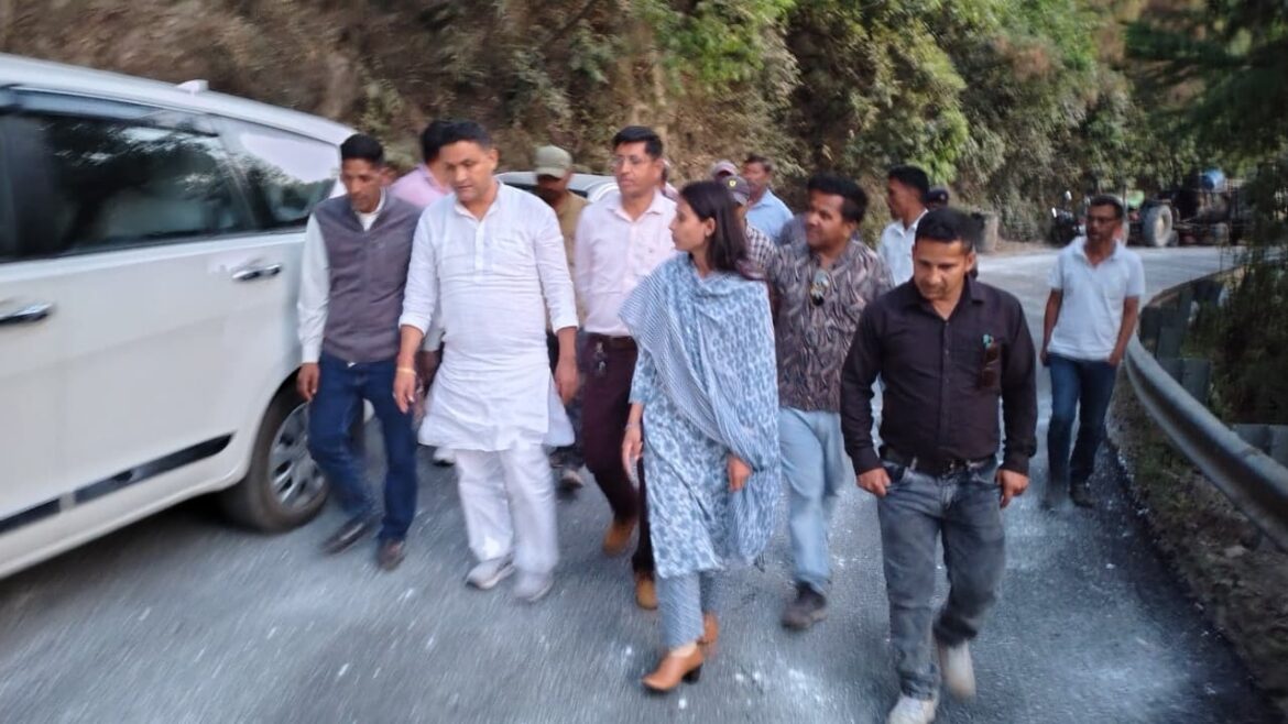 चाफी–पदमपुरी-धारी मोटर मार्ग के डामरीकरण कार्य का निरीक्षण, 9.37 करोड़ की लागत से सुधरेगी सड़क