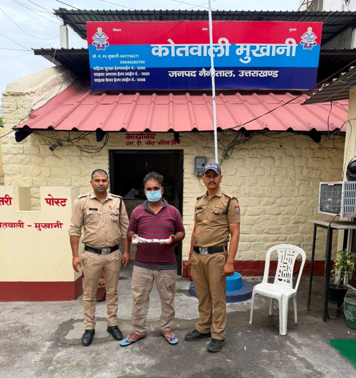 हल्द्वानी में अवैध हथियार के साथ एक आरोपी गिरफ्तार, 12 बोर तमंचा व कारतूस बरामद