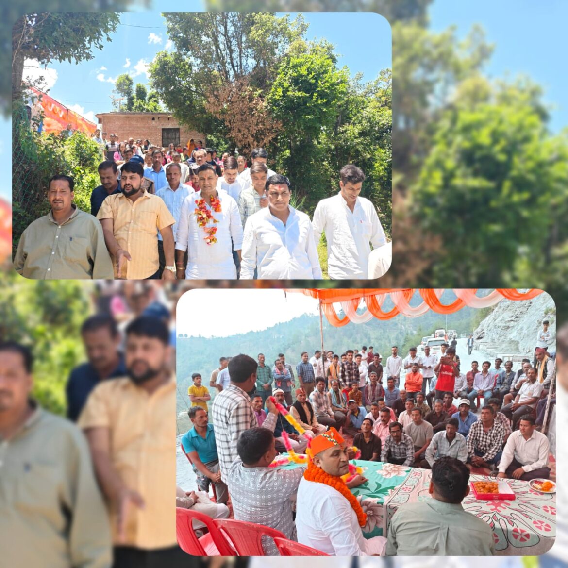 भीमताल के कैबिनेट मंत्री राम सिंह कैड़ा ने किया गांवों का दौरा, सुनी ग्रामीणों की समस्याएं