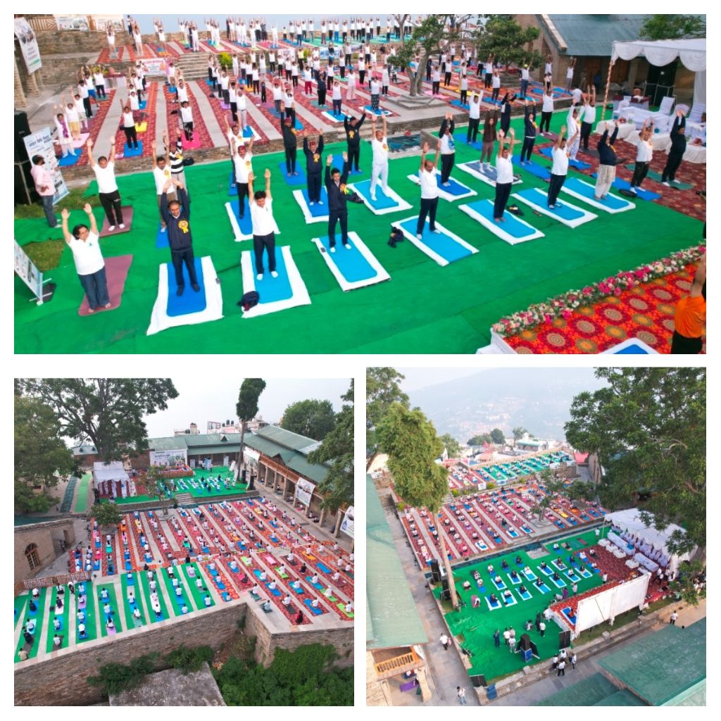अल्मोड़ा के मल्ला महल में भव्य योग कार्यक्रम, 515 लोगों ने लिया हिस्सा