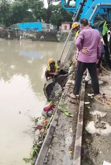 गंगनहर के तेज बहाव में फंसे व्यक्ति को SDRF ने बचाया