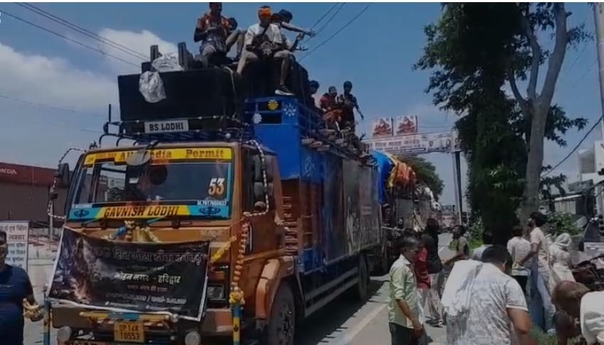 लक्सर में कांवड़ियों की सेवा का दिखा अद्भुत संगम