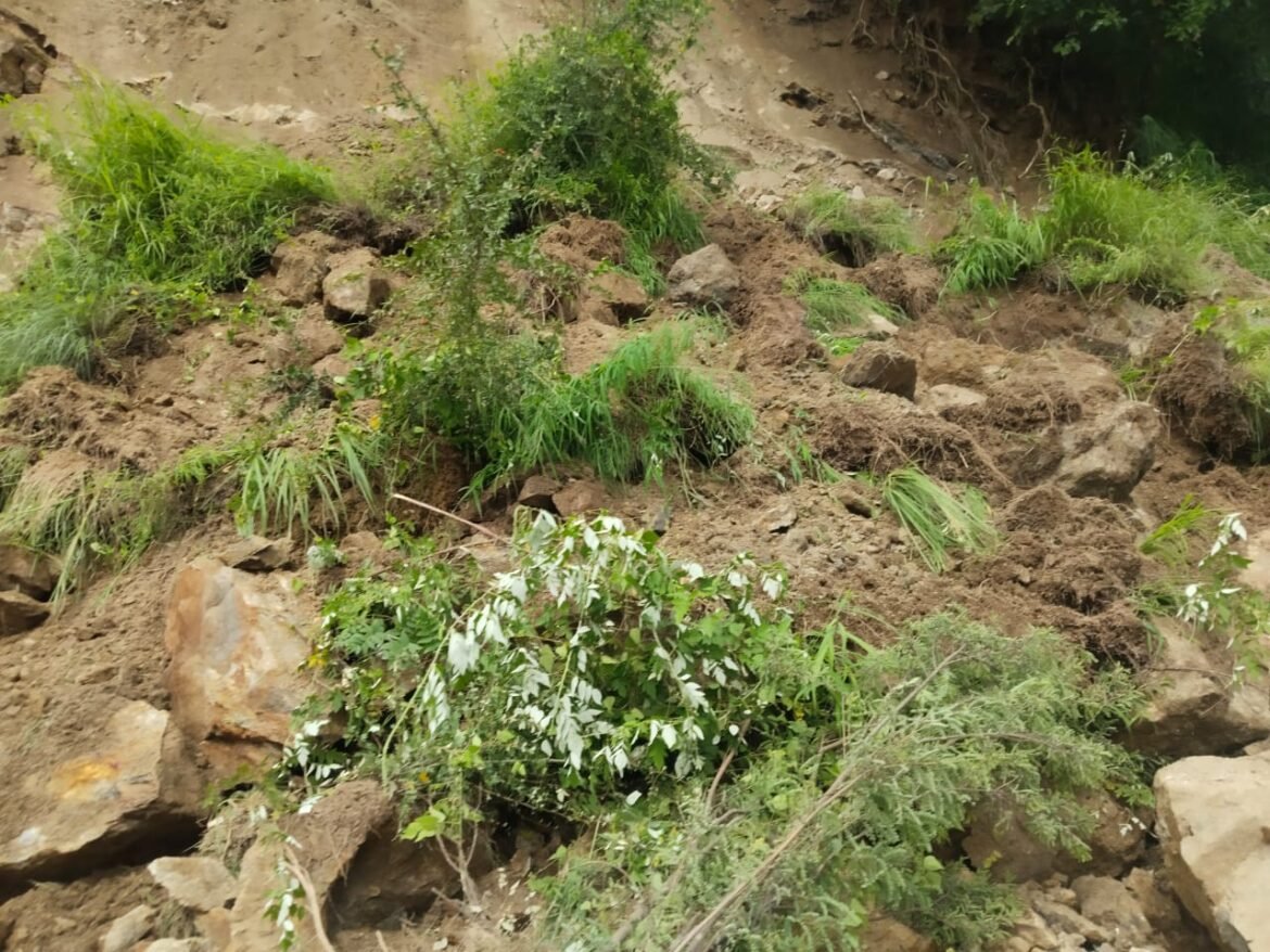 मेरग लाल बाजार के समीप भूस्खलन से ज्योतिर्मठ-मलारी हाईवे बाधित, वाहनों की आवाजाही ठप