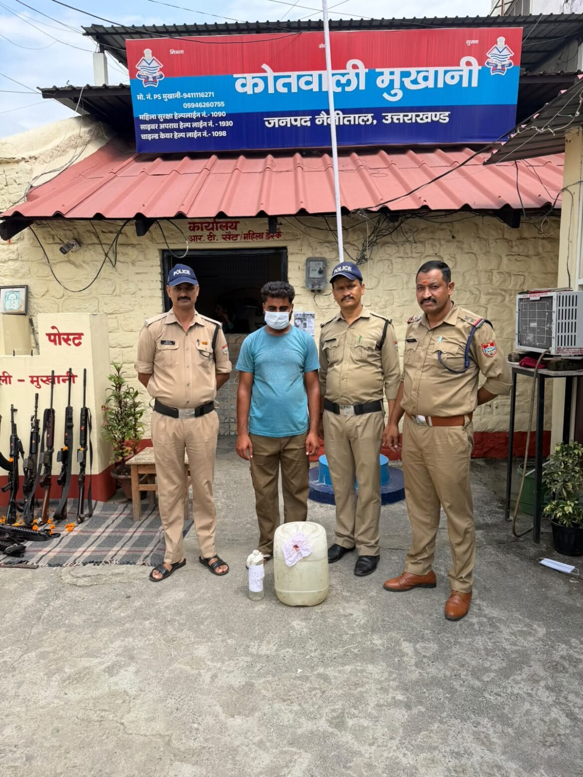 अवैध शराब के खिलाफ मुखानी पुलिस की कार्रवाई, दो आरोपी गिरफ्तार