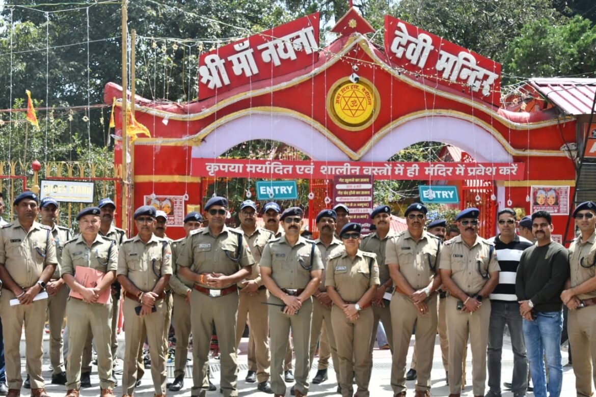 नंदा देवी महोत्सव को लेकर पुलिस अलर्ट, सुरक्षा व्यवस्था का अधिकारियों ने लिया जायजा