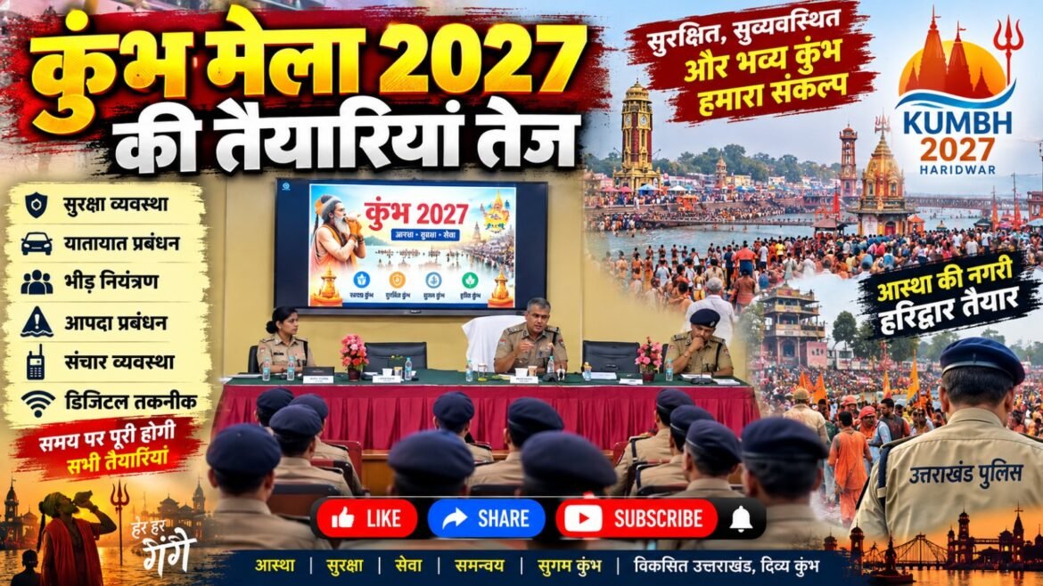कुंभ मेला-2027 की तैयारियां तेज, एडीजी ने हरिद्वार में की समीक्षा