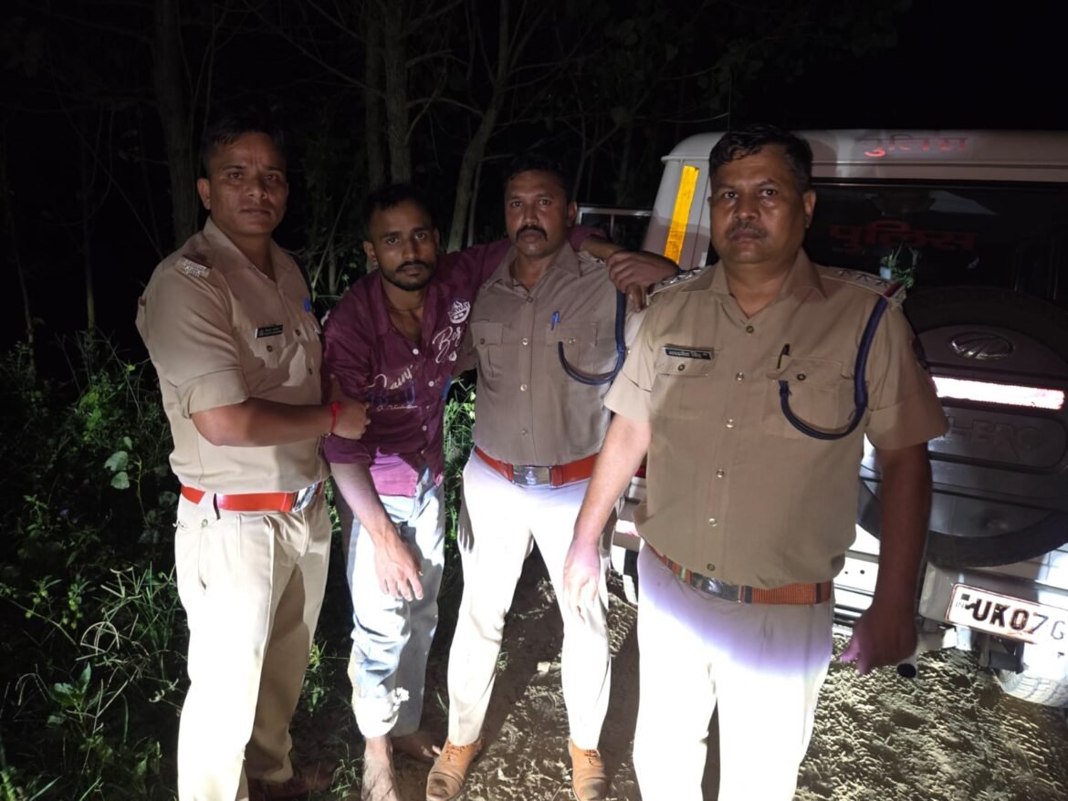 बहादराबाद में पुलिस-बदमाश मुठभेड़, एक आरोपी घायल; दूसरा फरार