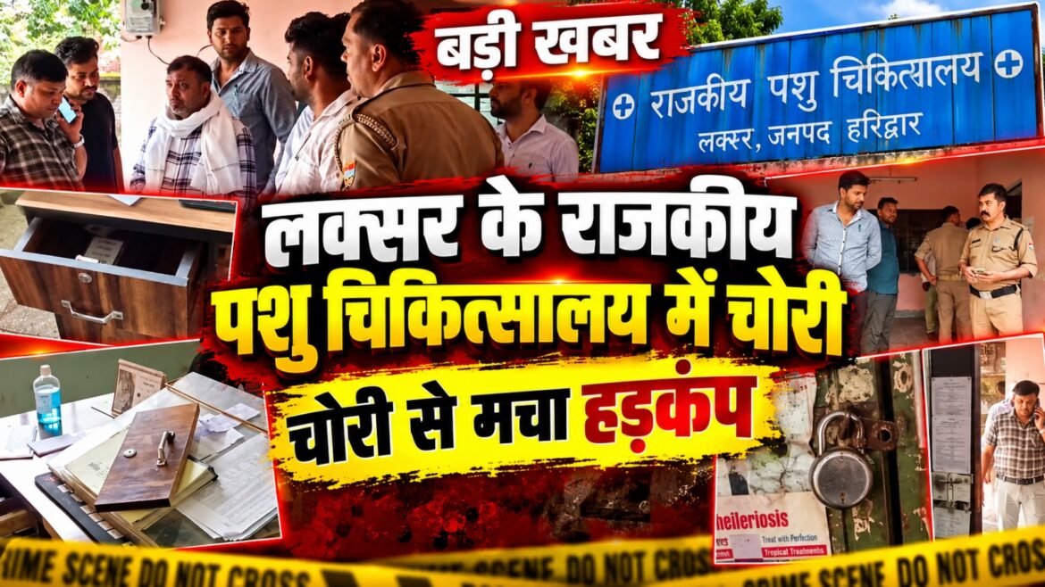 लक्सर के राजकीय पशु चिकित्सालय में चोरी से हड़कंप, सरकारी नकदी गायब, दस्तावेजों से भी छेड़छाड़