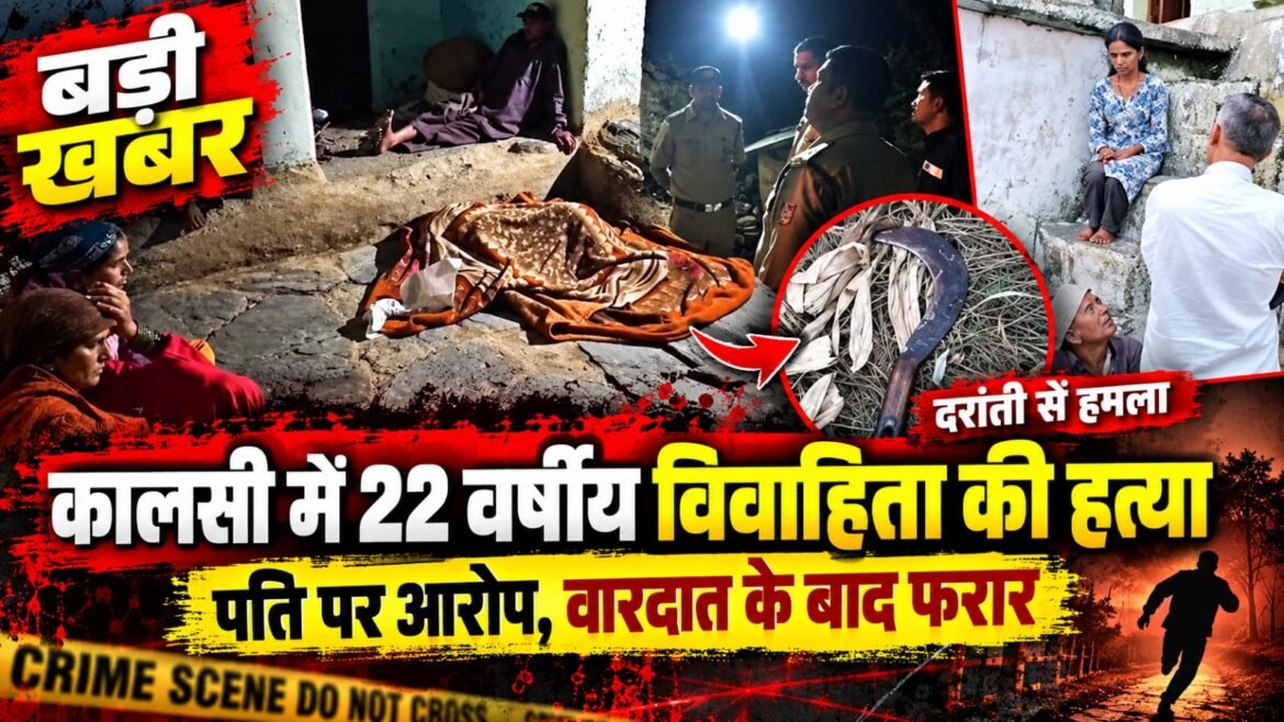 कालसी में 22 वर्षीय विवाहिता की दरांती से हत्या, पति पर आरोप, वारदात के बाद फरार
