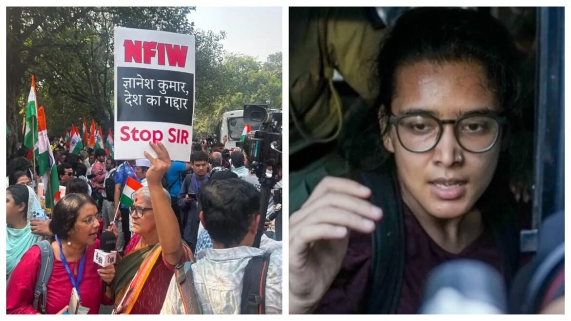 SIR के विरोध में दिल्ली में प्रदर्शन, मुख्य चुनाव आयुक्त के इस्तीफे की मांग