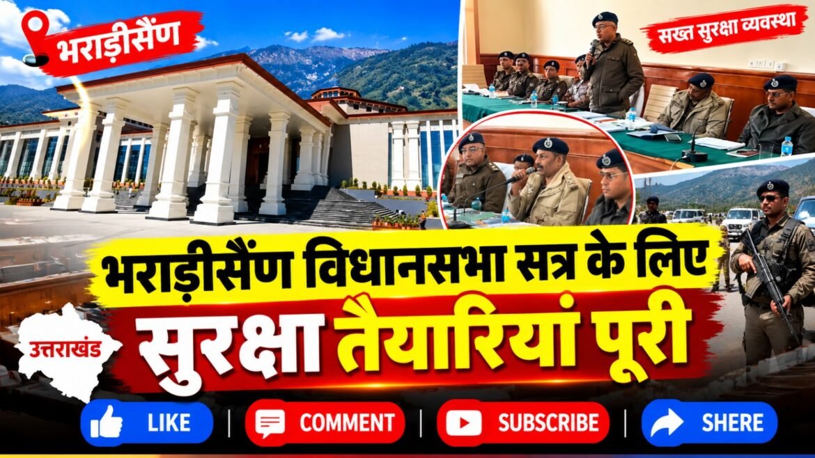 भराड़ीसैंण विधानसभा सत्र को लेकर सुरक्षा तैयारियां पूरी, एक हजार से अधिक पुलिसकर्मी संभालेंगे मोर्चा
