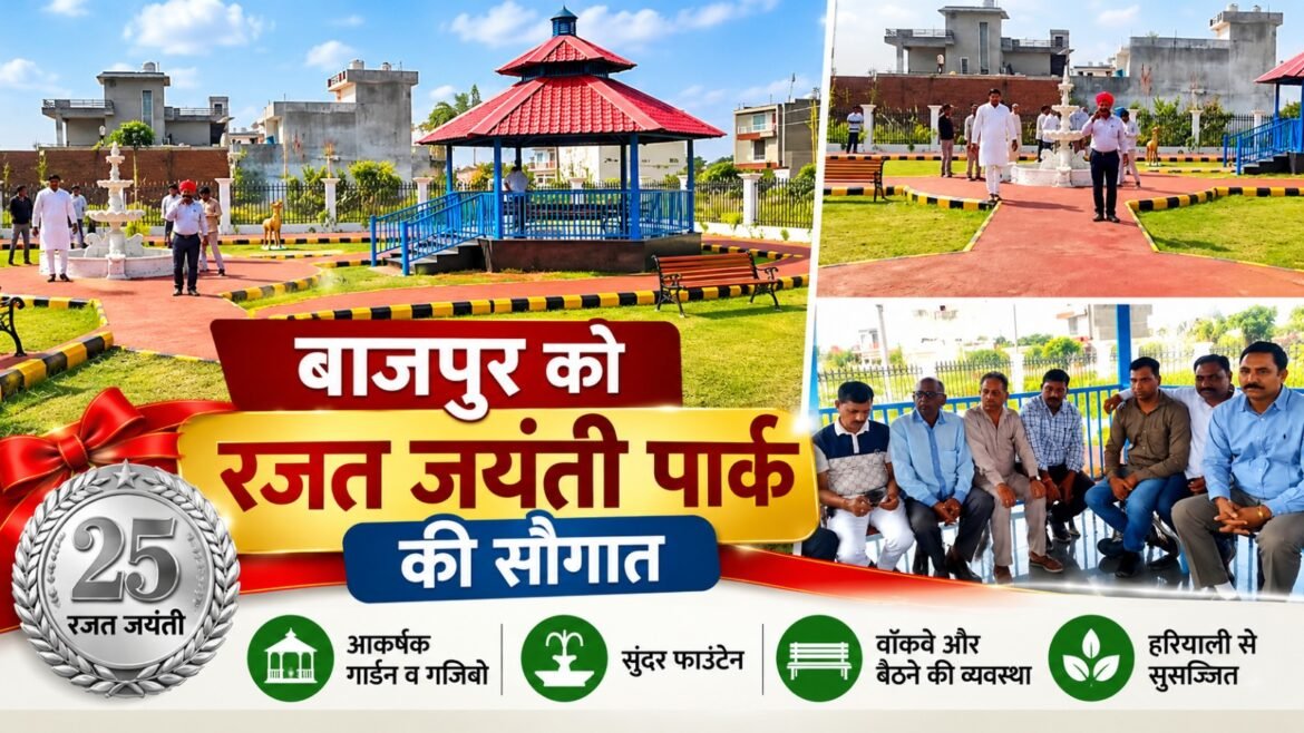 बाजपुर को 57 लाख के रजत जयंती पार्क की सौगात, 9 नवंबर से आम जनता के लिए खुलेगा पार्क