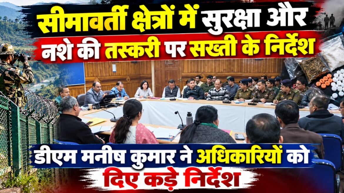 सीमावर्ती क्षेत्रों में सुरक्षा और नशे की तस्करी पर सख्ती के निर्देश, डीएम मनीष कुमार ने अधिकारियों को दिए कड़े निर्देश