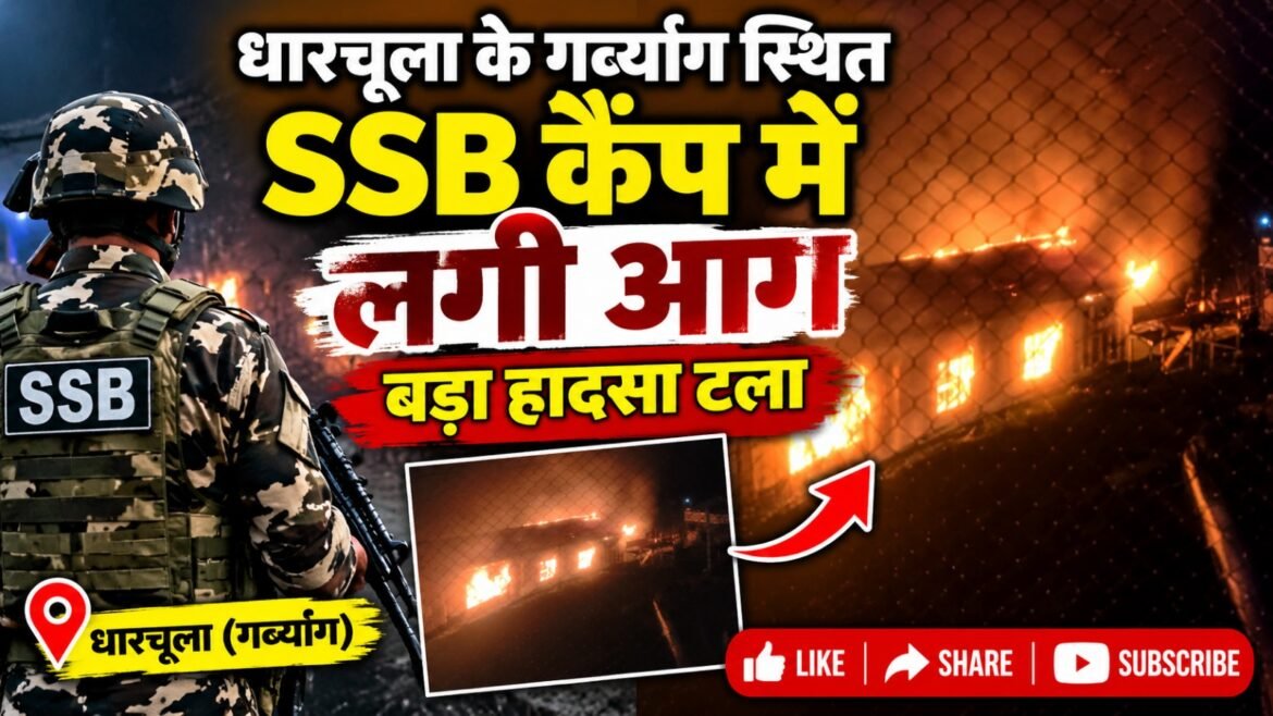 धारचूला के गर्ब्यांग स्थित SSB कैंप में लगी आग, बड़ा हादसा टला
